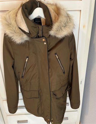 Parka Verde Militar Zara