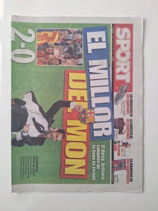 Portada Diario Sport Final Champions 2009