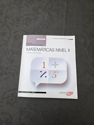 Libro de texto  Competencia Matemáticas Nivel 2