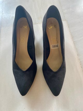 Zapatos de tacón ancho negros Unit Talla 39