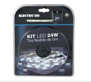 Kit Tira LED Flexible 5m Blanco Día 24W