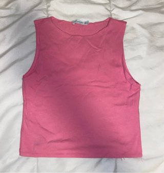 Crop top rosa Stradivarius