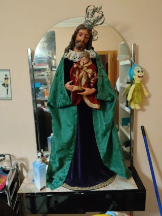 Imagen Religiosa de San José con el Niño