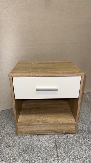 Mesita de Noche con Cajón y Hueco