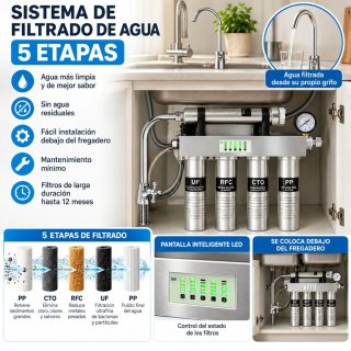 Sistema de Filtrado de Agua 5 Etapas