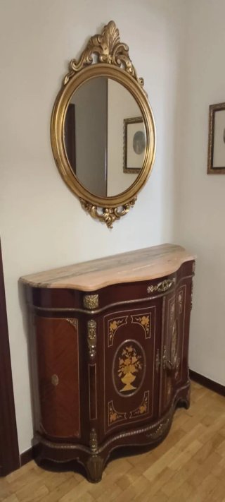 Mueble de recibidor con espejo