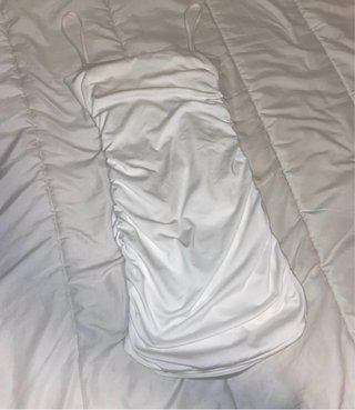 Vestido corto blanco