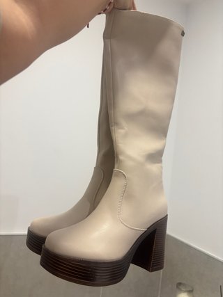 Botas Altas Mustang Blancas