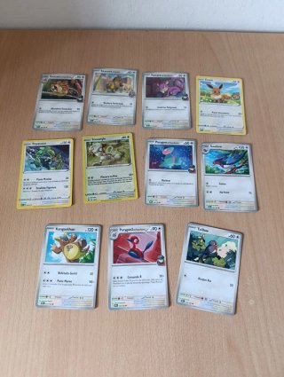 Lote de 11 Cartas Pokémon Tipo Incoloro
