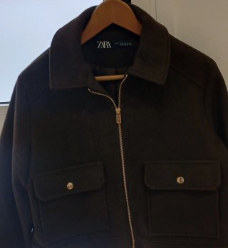 Chaqueta Zara Marrón Talla L