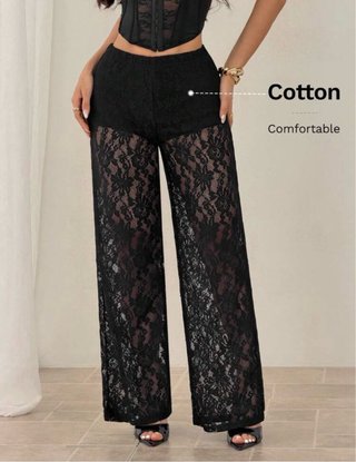 Pantalón lencero negro