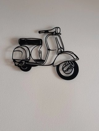 Cuadro Decorativo Moto Scooter vespa