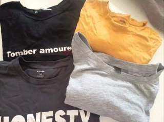Pack de 4 Camisetas manga corta Talla M