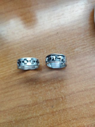 Set de 2 Anillos de Plata