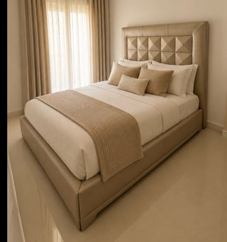 Cama de 135 cm con Cabecero Tapizado color Chapang