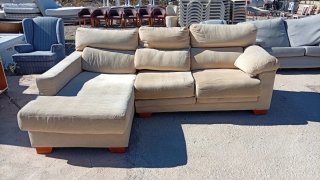 Sofá Chaiselongue Beige