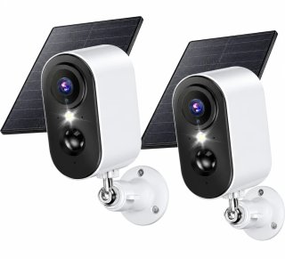 Pack 2 Cámaras Vigilancia WiFi Solar Exterior