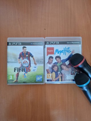 FIFA 15 y SingStar MegaHits con micrófonos PS3