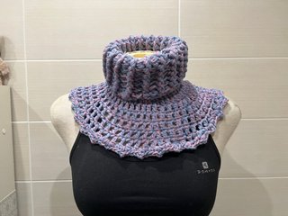 Cuello de lana tejido