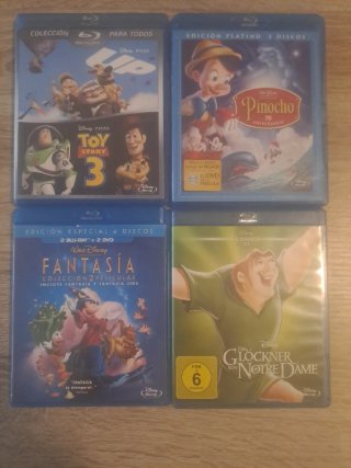 Lote 5 Películas Disney Blu-ray