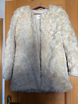 Abrigo de pelo sintético Zara talla 13-14 164cm