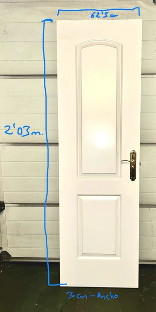 Puerta Lacada en Blanco con Marco