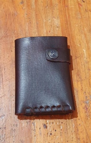 Cartera de Cuero con Tarjetero y Billetero