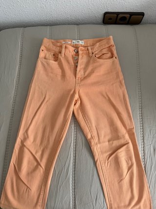 Pantalón Mango Naranja Talla S