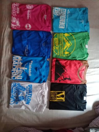 Lote de 8 Camisetas Técnicas Running Talla M