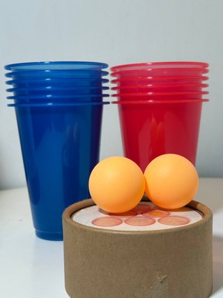 Set de Beer Pong com Copos e Bolas
