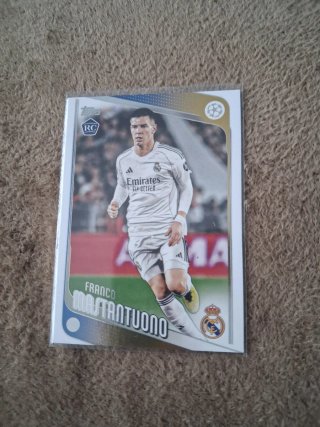 Carta Topps Franco Mastantuono Real Madrid RC