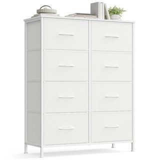Cómoda de Tela 8 Cajones Songmics LGS124WH01