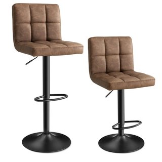 Set 2 Taburetes Bar Regulables Songmics LJB064K02