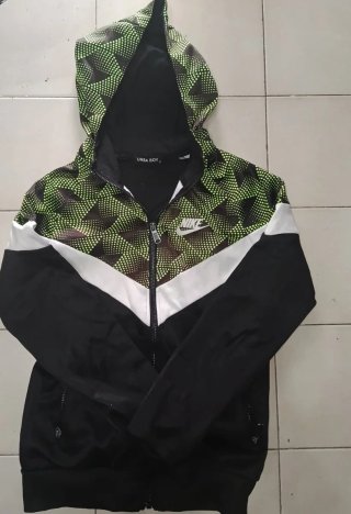 Sudadera Nike Verde y Negra original