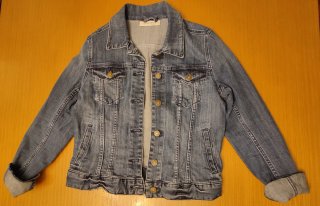 Cazadora vaquera azul básica Talla M