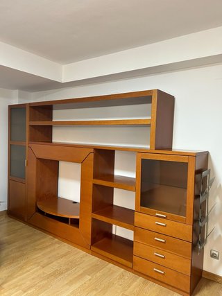 Mueble de Salón Modular Madera Cerezo
