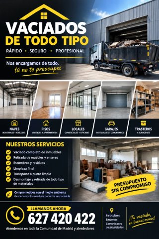 Servicio de Vaciado de Inmuebles y Locales