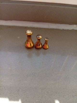 Set de 3 Pesas Inglesas de Bronce