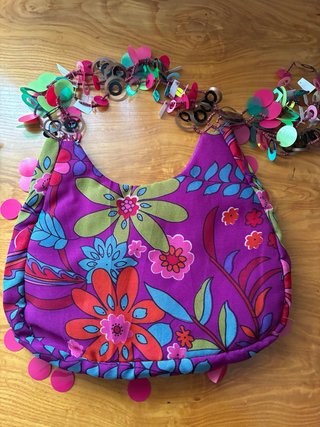 Bolso de mano estampado