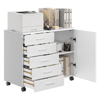 Archivador Móvil Cajonera 5 Cajones VASAGLE