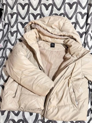 Abrigo Zara Beige Talla L