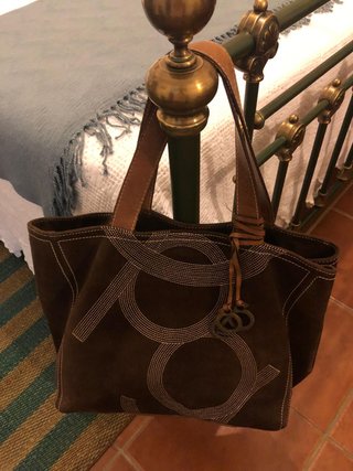 Bolso Purificación García Marrón