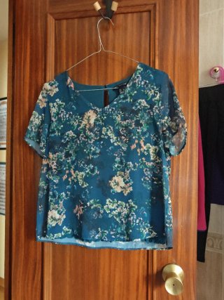 Blusa Mango Estampada Talla M