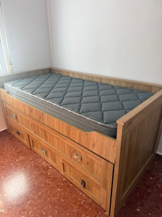 Cama nido con cajones de madera