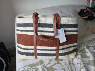 Bolso Mango de rayas