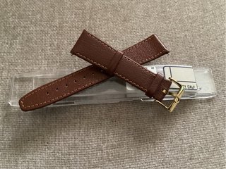 Correa de Reloj de Piel Marrón