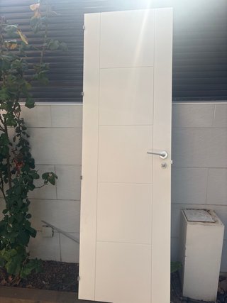 Puerta Lacada Maciza Blanca
