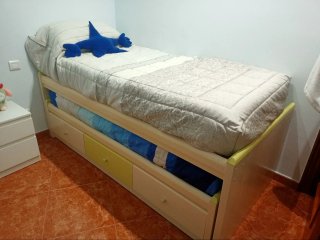 Cama nido con escritorio integrado