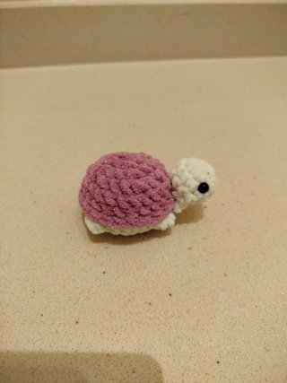 Tortuga Amigurumi Rosa de Crochet