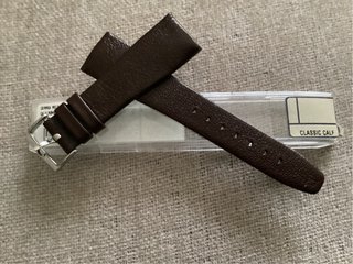 Correa de Reloj de Piel Marrón